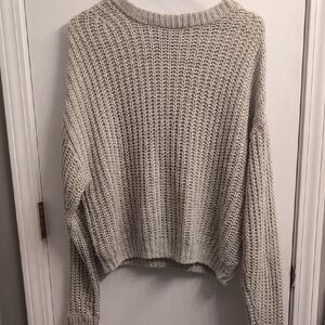 BDG Urban Outfitters Women's Crew Neck Knit Sweater Cream Size Small Oversized
